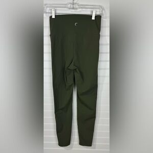 ZYIA green & white leggings. Size 4
